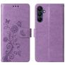 Mobigear Flowers Housse Samsung Galaxy A16 Etui Porte-Monnaie - Violet