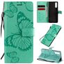 Mobigear Butterfly Housse Sony Xperia 10 II Etui Porte-Monnaie - Turquoise
