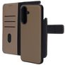 Mobiparts Housse Samsung Galaxy A37 Etui avec Coque Détachable en Cuir Véritable Porte-Monnaie - Taupe