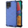 Mobigear Honeycomb Coque Samsung Galaxy M33 Coque arrière Rigide Anti-Chocs - Bleu