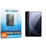 Mobigear Samsung Galaxy Tab S9 FE Plus Verre trempé Protection d'écran - Compatible Coque - Noir (Lot de 2)