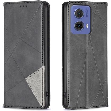Mobigear Rhombus Slim Housse Motorola Moto G85 Etui - Noir