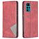 Mobigear Rhombus Slim Housse Motorola Moto G22 Etui - Rouge