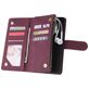Mobigear Zipper Housse OnePlus 8 Pro Etui Porte-Monnaie - Rouge