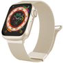 Mobigear Luxury Loop Bracelet Milanais Apple Watch Fermeture magnétique - 49/46/45/44 mm - Lumière stellaire