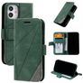 Mobigear Rhombus iPhone 12 Mini Étui Portefeuille - Vert