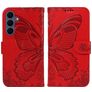 Mobigear Butterfly Housse Samsung Galaxy S26 FE Etui Porte-Monnaie - Rouge