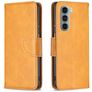 Mobigear Excellent Housse Motorola Moto G200 5G Etui Porte-Monnaie - Cognac