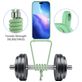 Mobigear Lanyard Card iPhone 17 Pro Max Coque avec cordon en Silicone et Porte-Cartes - Vert