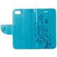 Mobigear Flowers Housse iPhone SE (2020) Etui Porte-Monnaie - Bleu