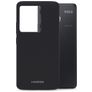 Mobilize Rubber Gelly Coque POCO F6 Coque arrière en TPU Souple - Matt Black