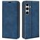 Mobigear Retro Slim Housse Samsung Galaxy S24 FE Etui Porte-Monnaie - Dark Blue