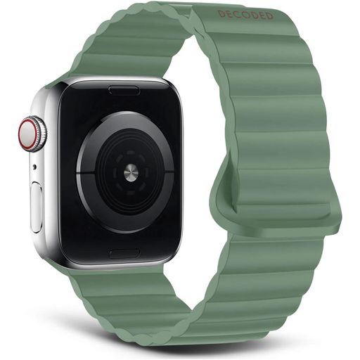 Decoded Traction Loop Bracelet Silicone Apple Watch Fermeture magnétique - 42/41/40/38 mm - Sage Leaf