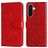 Mobigear Sunflower Housse Samsung Galaxy A37 Etui Porte-Monnaie - Rouge