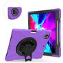 Mobigear SureGrip XGuard Coque iPad Pro 13 Pouces (2024) Coque arrière en Plastique rigide,Silicone + Porte-crayon + Bandoulière + Support Amovible - Violet
