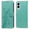 Mobigear Flowers Housse Samsung Galaxy S25 Edge Etui Porte-Monnaie - Vert