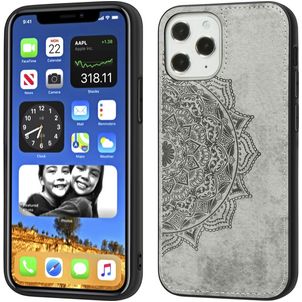 Mobigear Mandala Coque iPhone 12 Pro Max Coque arrière Rigide - Gris