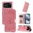 Mobigear Sunflower Housse iPhone 17 Pro Etui Porte-Monnaie - Rose