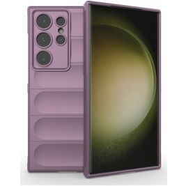 Mobigear Bumpy Coque Samsung Galaxy S24 Ultra Coque arrière en TPU Souple - Violet