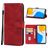 Mobigear Wallet Housse HONOR X7 Etui Porte-Monnaie - Rouge