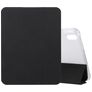 Mobigear Tri-Fold Gel Coque iPad 11 (2025) Etui en TPU,Similicuir + Porte-crayon - Noir