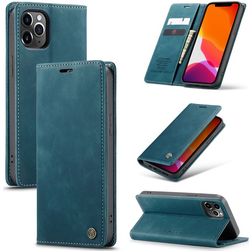 Caseme 013 Housse iPhone 12 Pro Max Etui Porte-Monnaie - Bleu