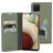 Mobiparts Classic Wallet Samsung Galaxy A12 Étui Portefeuille - Stone Green