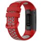 Mobigear Sport Plus Buckle Bracelet Silicone Fitbit Charge 4 Fermeture boucle ardillon - Rouge / Gris