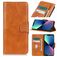 Mobigear Classy Housse iPhone 14 Etui Porte-Monnaie - Cognac
