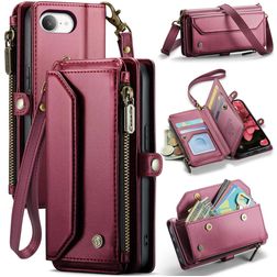 CaseMe C36 Housse iPhone 16e Etui Porte-Monnaie - Rouge