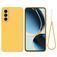 Mobigear Rubber Touch Coque Samsung Galaxy S26 Coque arrière en Silicone - Jaune