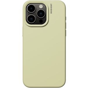 Nudient Base Coque iPhone 15 Pro Max Coque arrière en Silicone - Pale Yellow