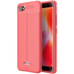 Mobigear Luxury Coque Xiaomi Redmi 6A Coque arrière en TPU Souple - Rouge