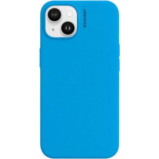 Nudient Base Coque iPhone 14 Coque arrière en Silicone - Vibrant Blue