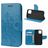 Mobigear Flowers Housse iPhone 12 Pro Etui Porte-Monnaie - Bleu