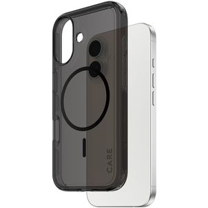 CARE by PanzerGlass Flagship Coque iPhone 17 MagSafe Coque arrière Rigide - Smokey Black