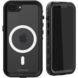 Mobilize Waterproof Coque iPhone 16e MagSafe Coque arrière Imperméable Rigide - Noir