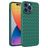 Mobigear Woven Coque iPhone 14 Pro Coque arrière en TPU Souple - Vert