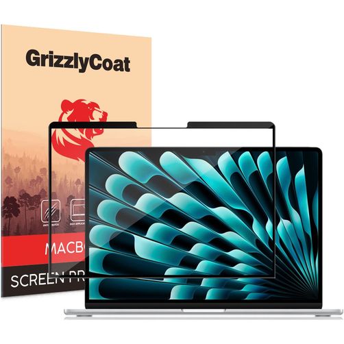 GrizzlyCoat Premium MacBook Air 13 Pouces (2022-2026) Protection d'écran Film - Compatible Coque