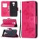 Mobigear Butterfly Housse Xiaomi Redmi Note 9 Etui Porte-Monnaie - Magenta