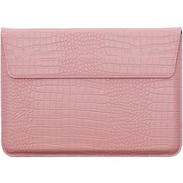 Mobigear Envelope Croco Pochette Ordinateur portable 15 - 16 Pouces Housse ordinateur - Rose