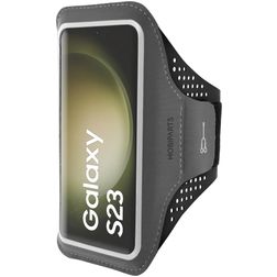 Mobiparts Comfort Fit Brassard Téléphone Samsung Galaxy S23 Brassard Coque de Sport en Neoprène - Noir