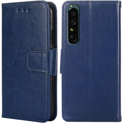 Mobigear Wallet Housse Sony Xperia 1 IV Etui Porte-Monnaie - Dark Blue