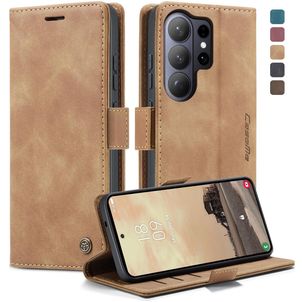 CaseMe 013 Housse Samsung Galaxy S26 Ultra Etui Porte-Monnaie - Marron