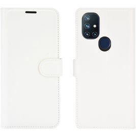 Mobigear Classic Housse OnePlus Nord N10 5G Etui Porte-Monnaie - Blanc