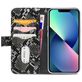 Mobilize Magnet Zipper Housse iPhone 13 Mini Etui avec Coque Détachable Porte-Monnaie - Noir