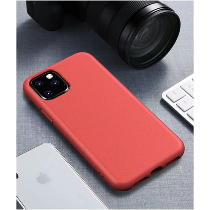 Mobigear Bio Coque iPhone 11 Coque arrière en Eco-Friendly - Rouge