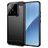 Mobigear Brushed Slim Coque Xiaomi 15 Coque arrière en TPU Souple - Noir