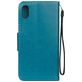 Mobigear Flowers Housse iPhone XR Etui Porte-Monnaie - Turquoise