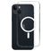 Mobiparts Hardcover Coque Transparente iPhone 14 Plus MagSafe Coque arrière Rigide - Transparent